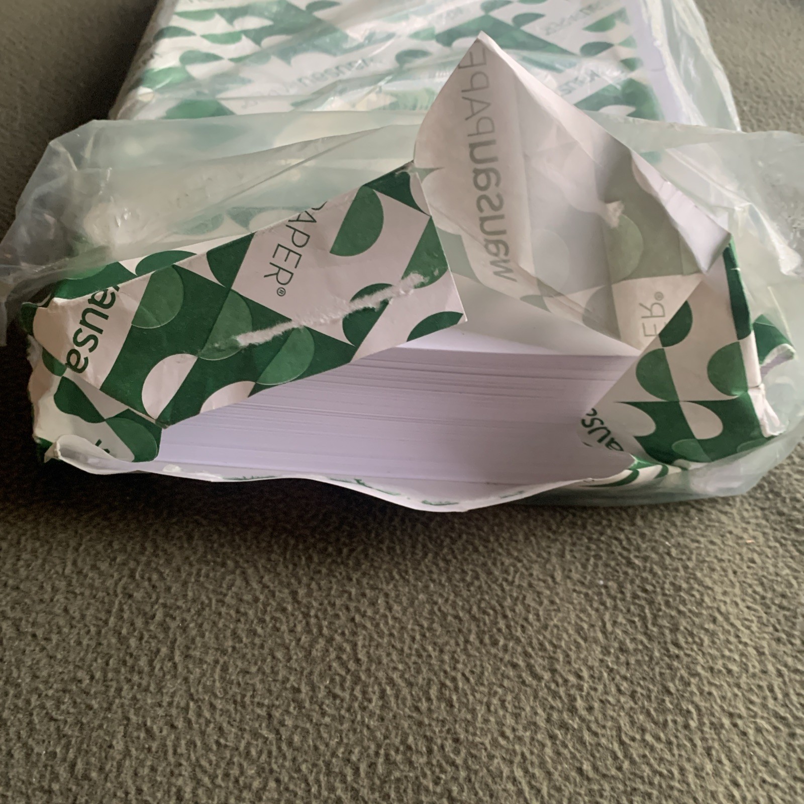 Wausau White Printer Paper. 8 1/2” X 14”. Open Package.