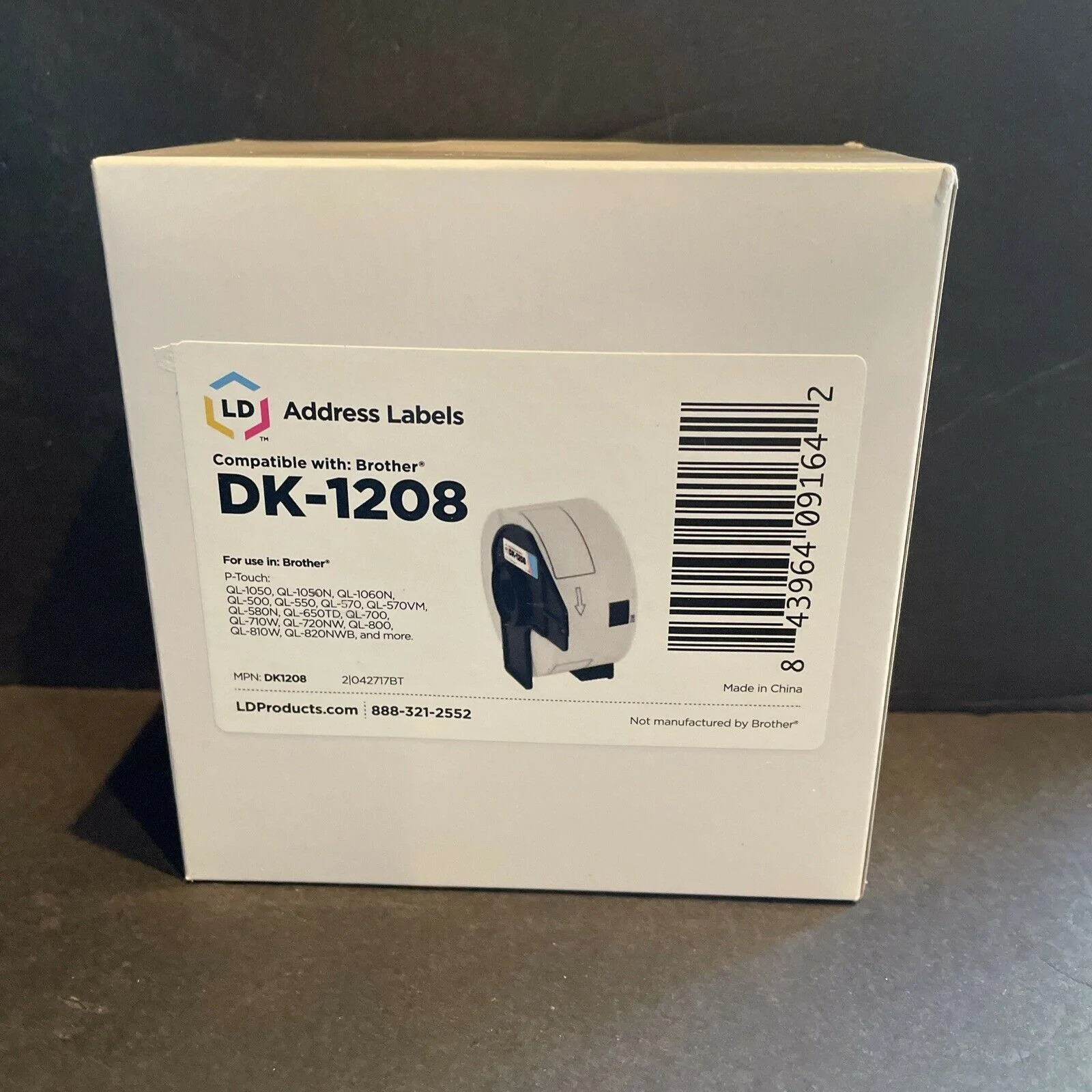 LD Compatible Brother DK-1208 Address Labels / 1.4 in x 3.5 in