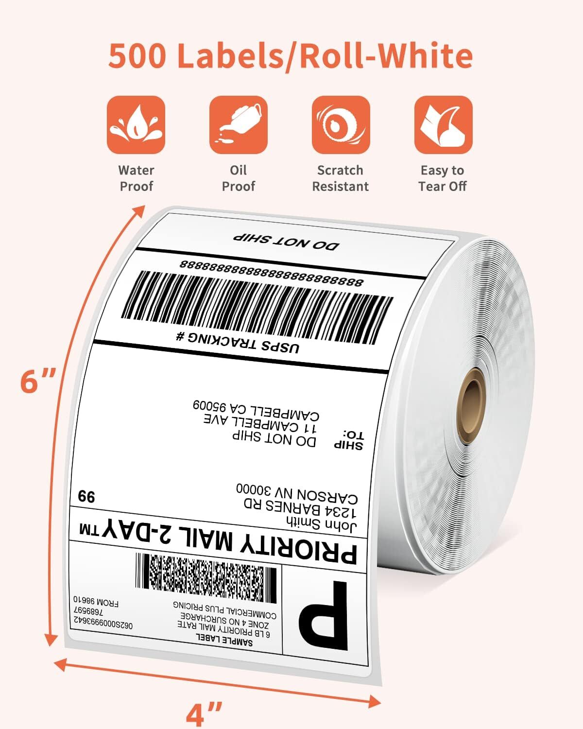 Phomemo 500 Thermal Label Printer 4X6 Shipping Label Printer for Small Business