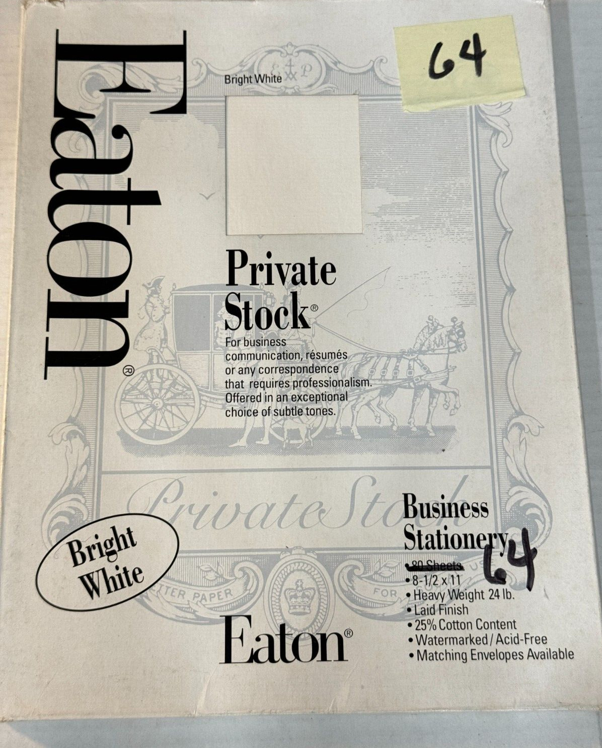 Résumé Paper Cotton Fiber, Granite Ivory & White Letter 8 1/2″ x 11″ LOT of 4