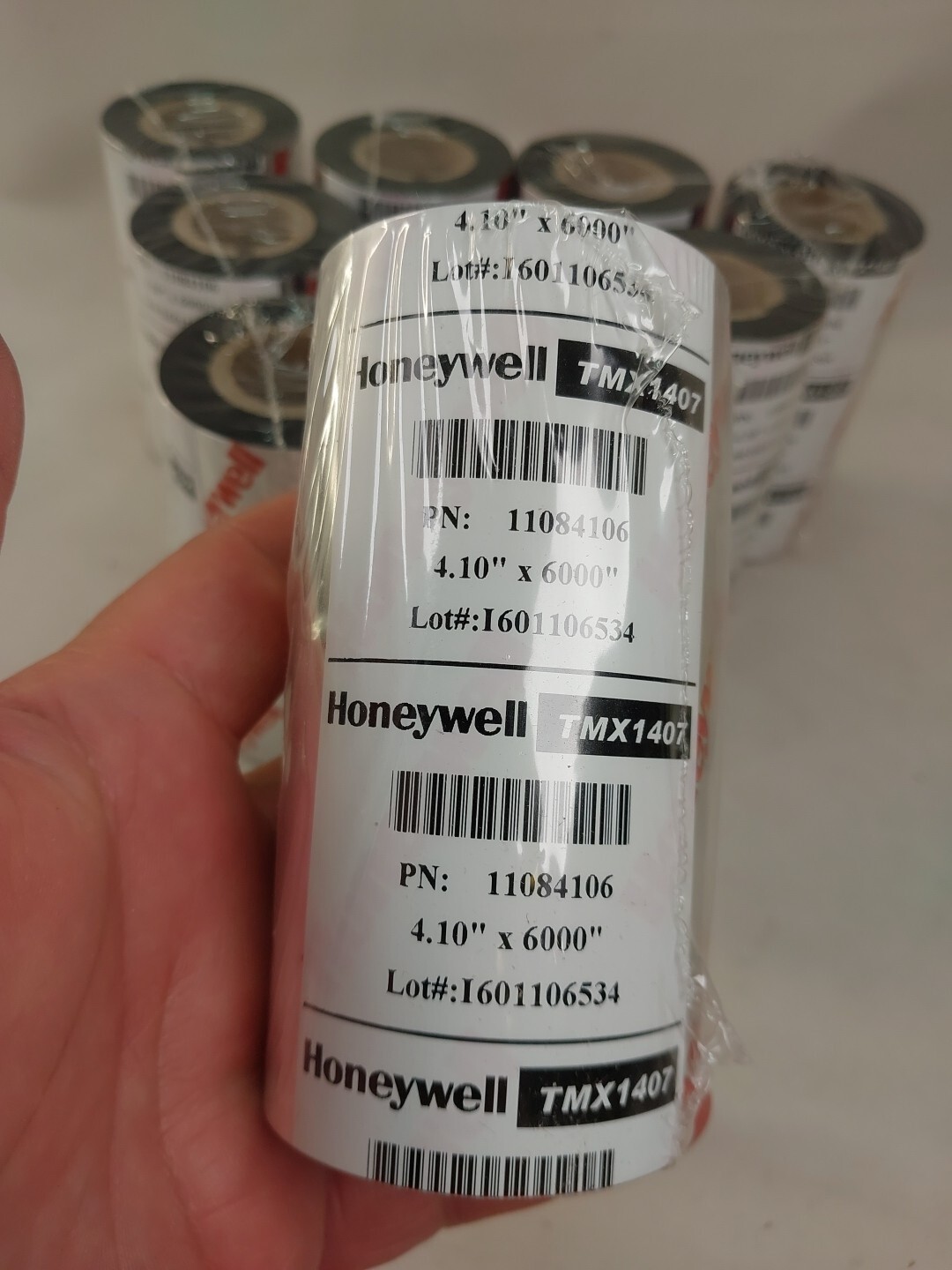 PACK OF 10! Intermec HONEYWELL TMX1407 WAX RIBBONS 4.1″ X 6000″ PN 11084106