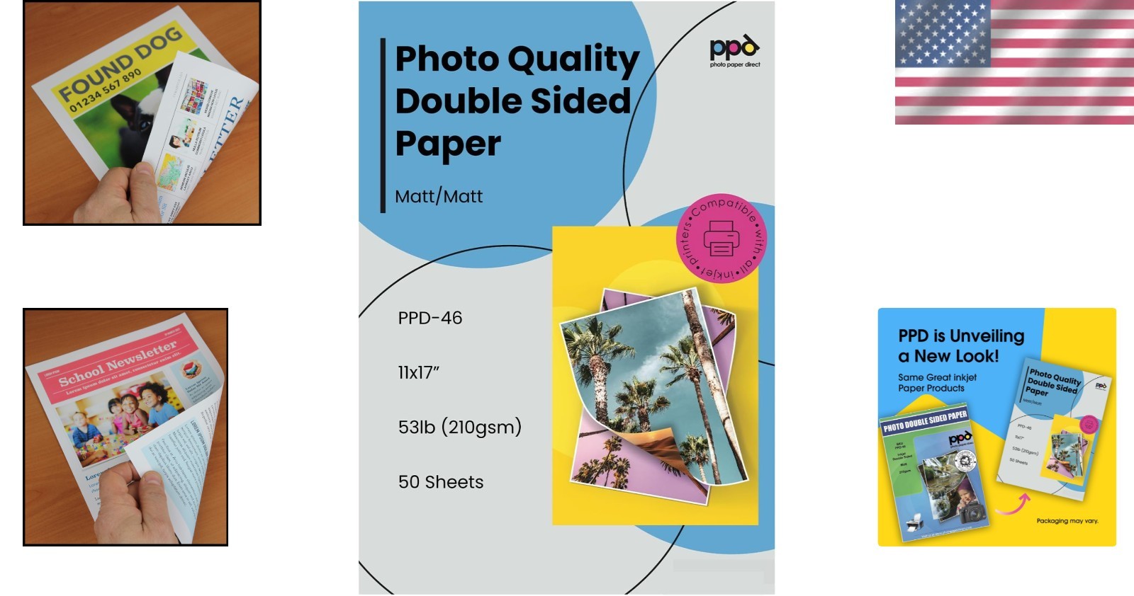 Matte Finish 11×17″ Double Sided Paper – 50 Sheets