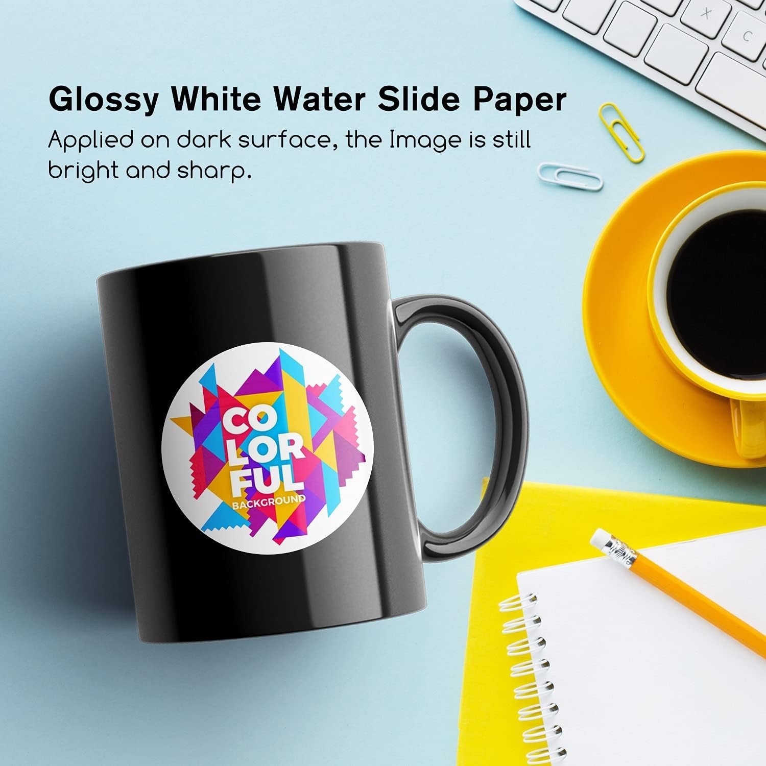 25-Pack White Waterslide Decal Paper 8.5×11 for Inkjet Printers – Vibrant & Easy