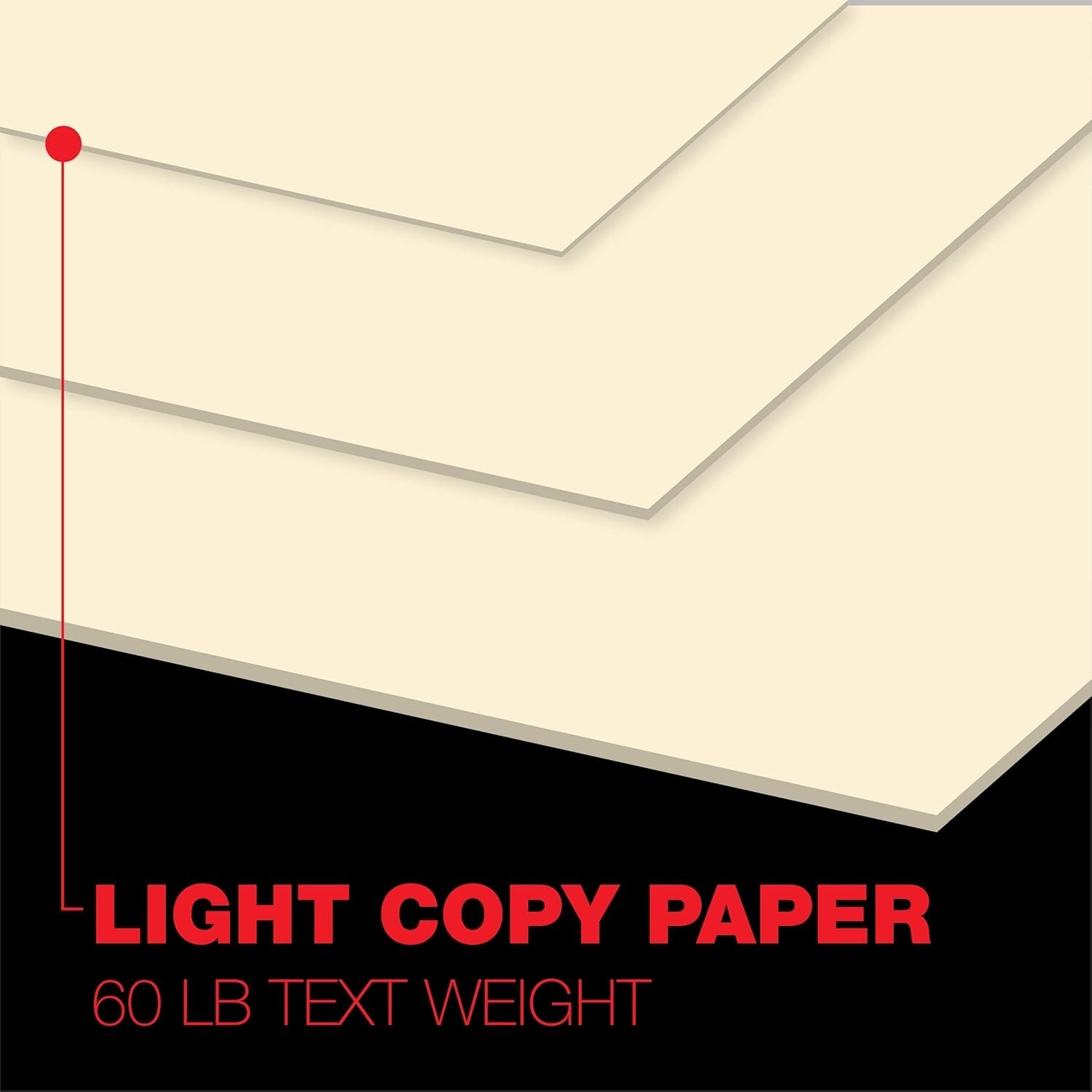 Sustainable 24lb Printer Paper – Smooth, Acid-Free, Cream – 500 Sheets Included