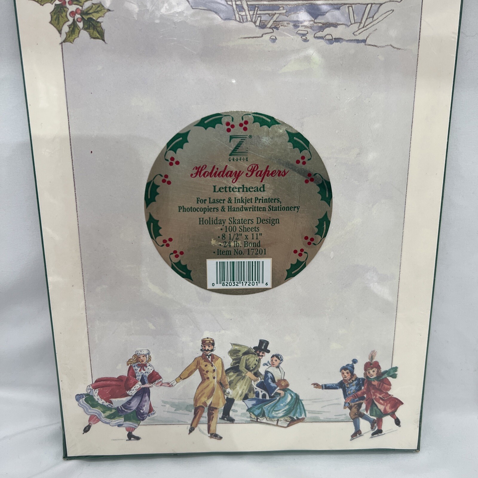 Vintage Z GRAFIX~100 Sheets of 8.5″x11″ HOLIDAY PAPERS for LASER & INJET New