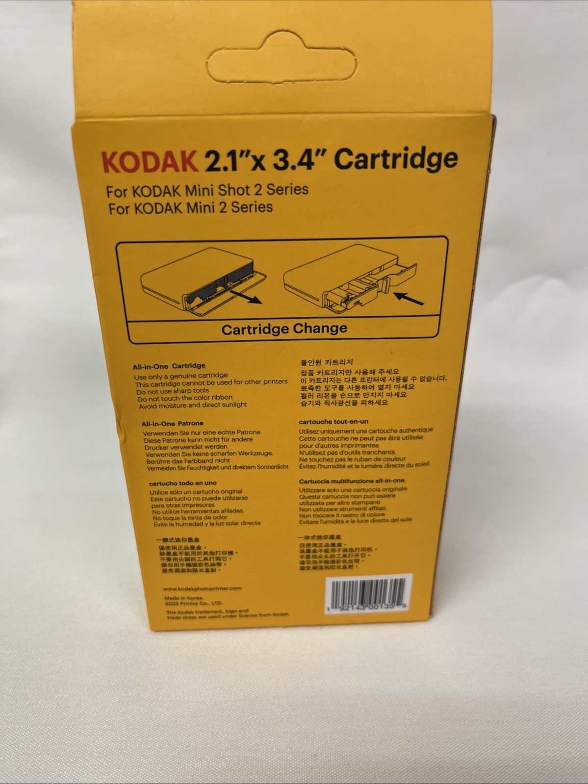 Kodak Cartridge 2.1 X 3.4 30 Sheets For Kodak Mini Shot 2 Series New 2023