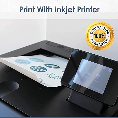 Hayes Paper, Bundle Waterslide Decal Paper Inkjet Clear and White 40 Sheets