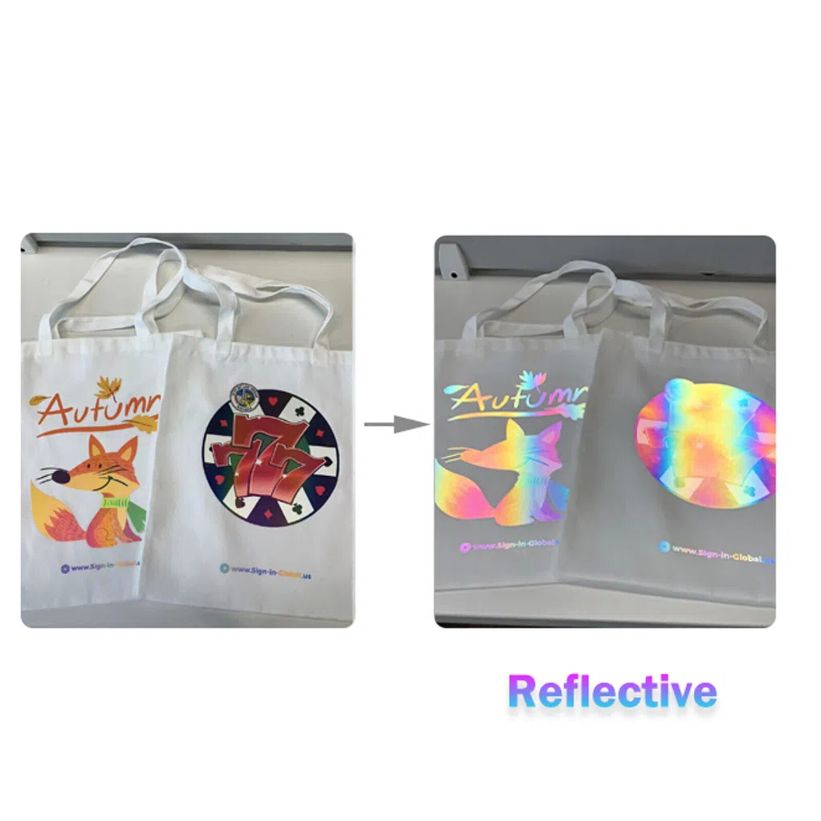 Wholesale Cold Peel 13in Reflective Colorful DTF Film Roll for DTF Transfer