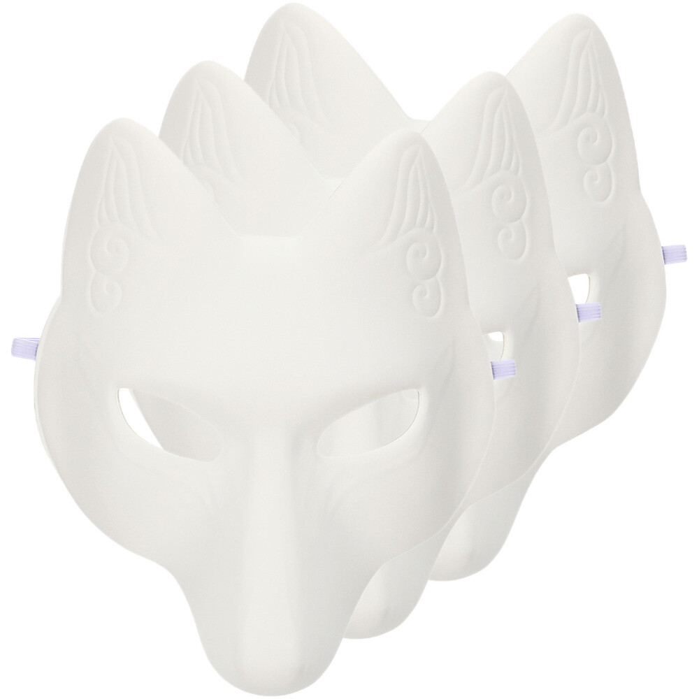 3 Pcs Fox Mask Costume Halloween Cosplay Masquerade Decorate Diy Masks