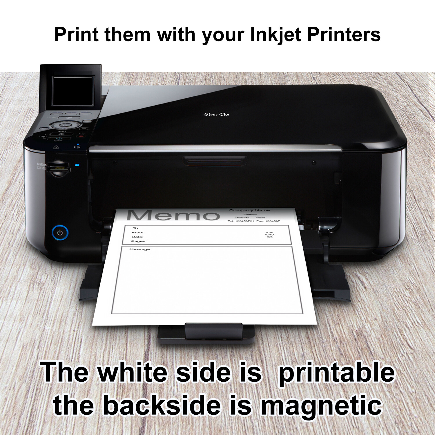 50 Sheets Printable Magnet Paper Magnetic Photo Paper 8.5×11 Matte Inkjet Laser