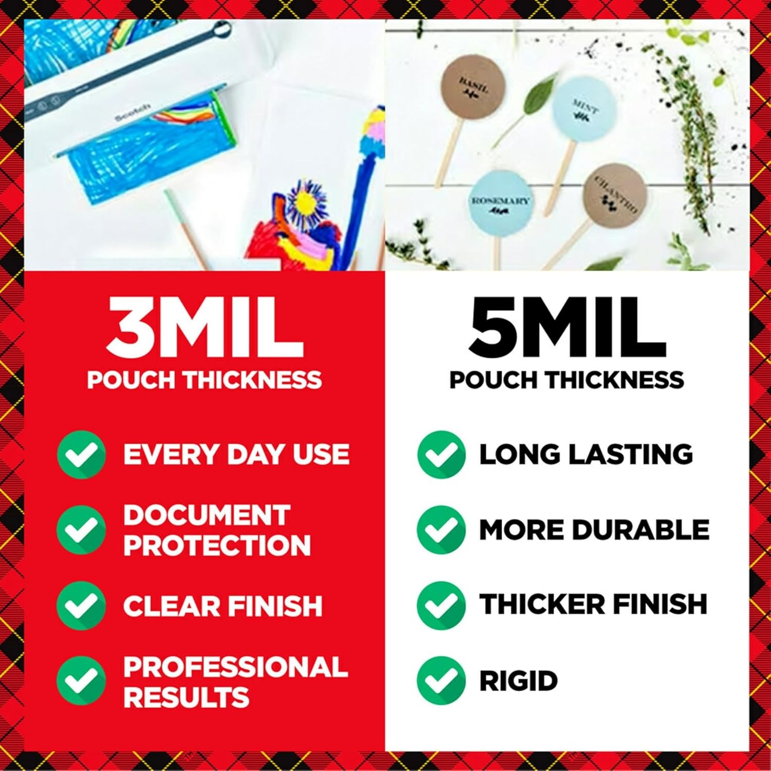 Scotch Thermal Laminating Pouches – 5 Mil, 7 x 5 Inches, Photo Size, 20-Pack –
