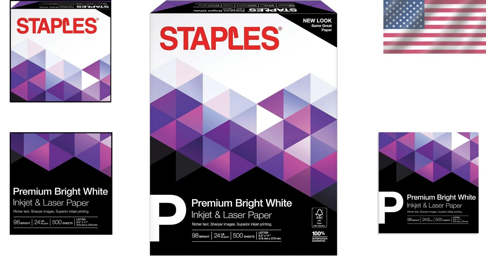 Versatile 8.5×11 Paper – 500 Sheets, 98 Brightness, Uncoated Finish