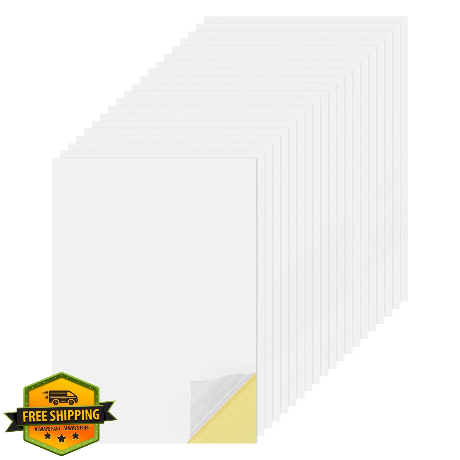 MECCANIXITY 25 Sheets White Matte Sticker Paper A4