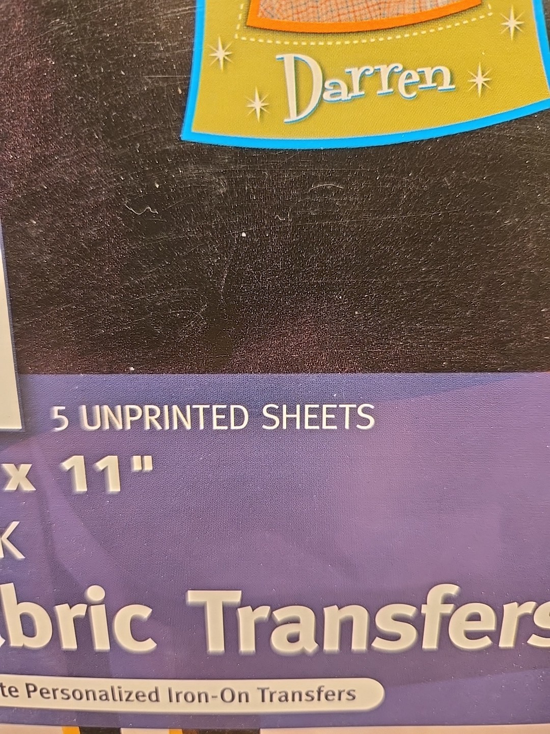 LOT OF 2 Avery 3279 CUSTOM TRANSFERS Fabric T-shirts Printable Iron-On 8.5×11