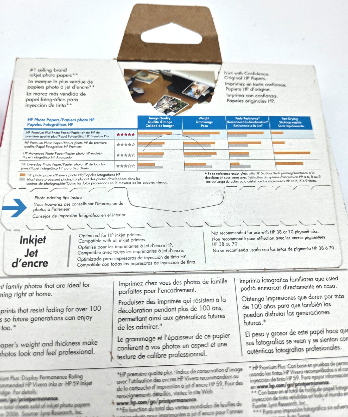 HP Premium Plus Photo Paper 5×7 Glossy Inkjet 60 Sheets 2 Boxes One Open READ