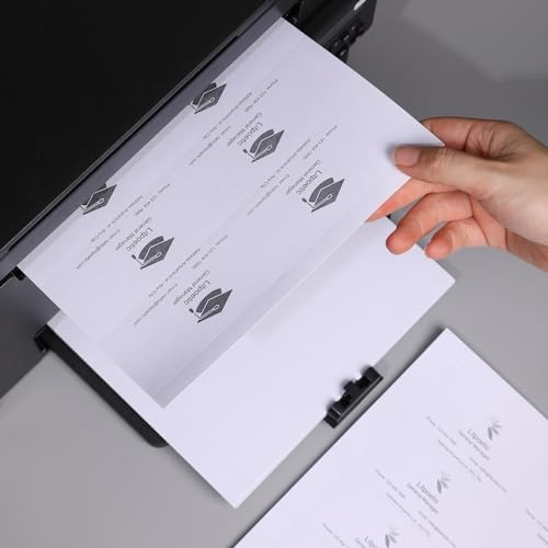 1000 Piece Blank Printable Business Cards 3.5 x 2, Perforated Card Stock Paper
