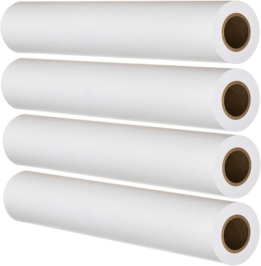 Top Notch Quality 36” x 150′- 4 Rolls 24 lbs Plotter Paper CAD Wide Format Rolls