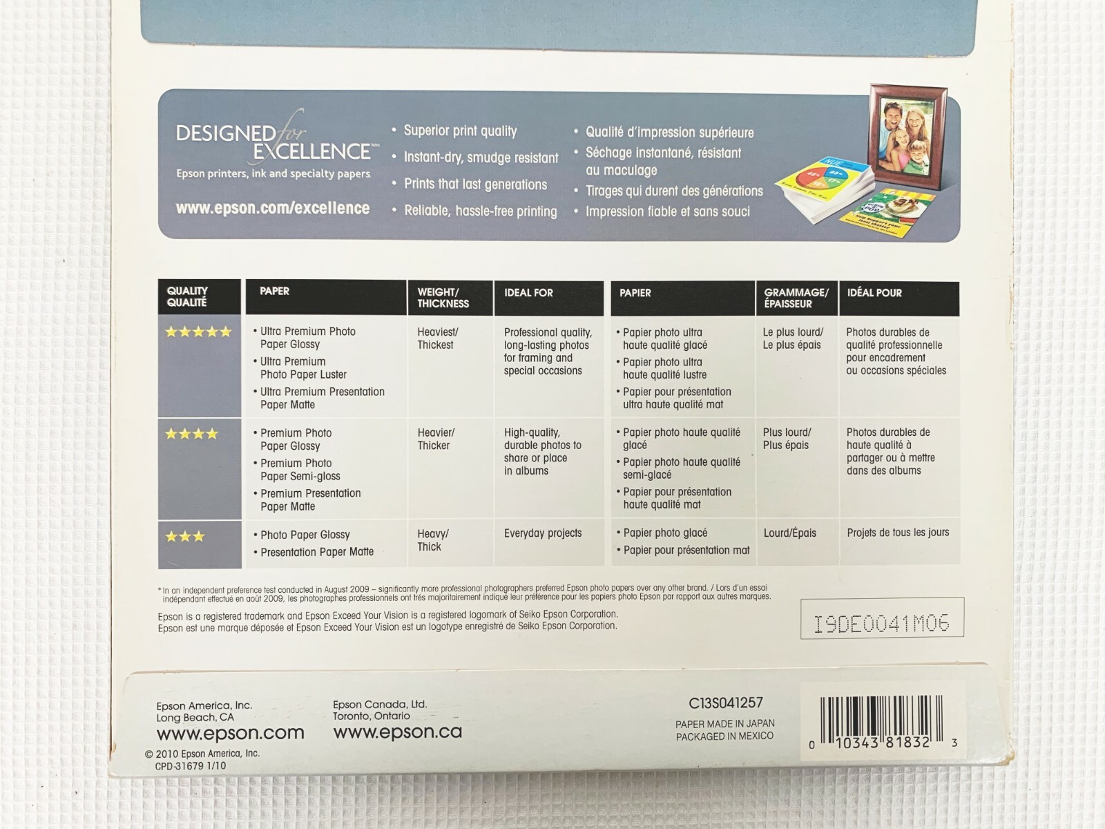 Epson S041257 Premium Presentation Matte Paper 23 Sheets