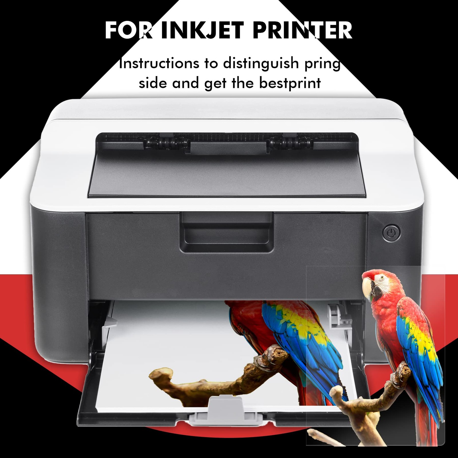 50 Sheets 8.5x11in 100% Clear Inkjet Transparency Film Paper for Crafting