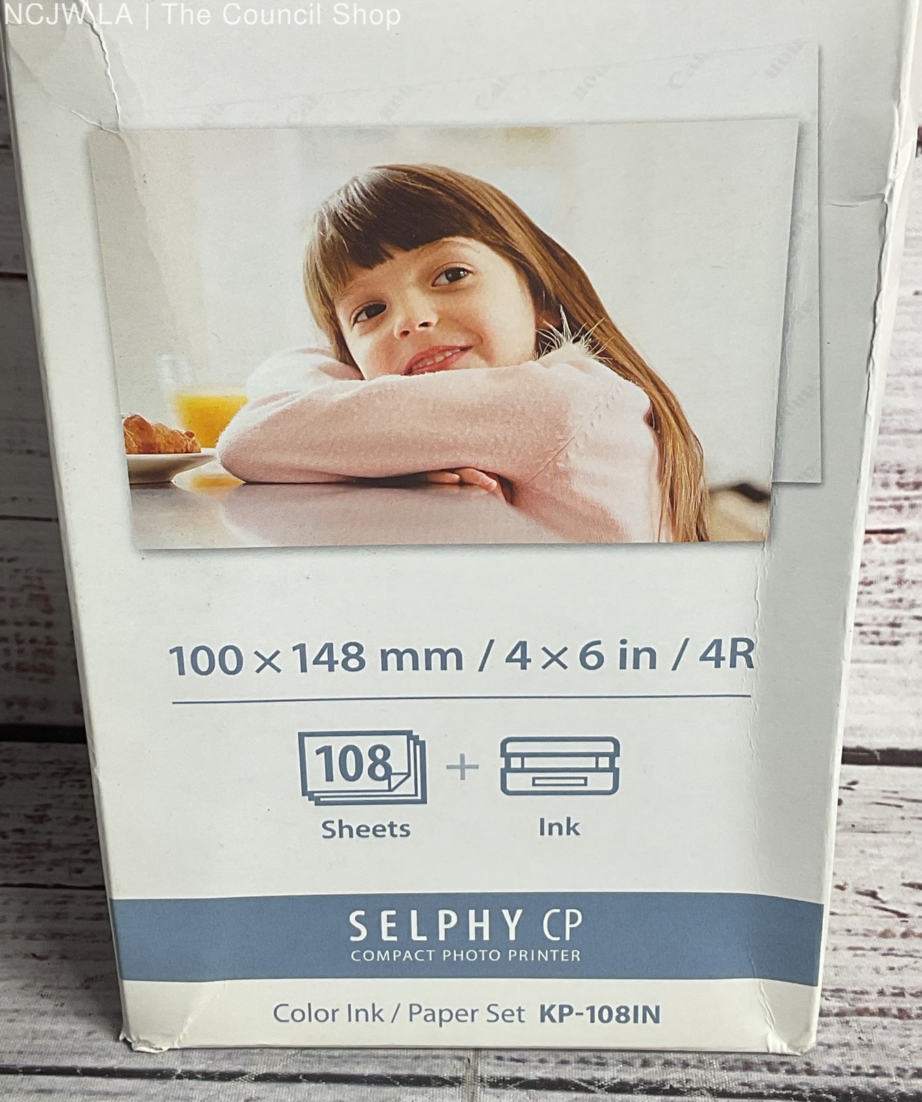 Canon Selphy Compact Photo Printer KP-108IN Color Ink Paper Set