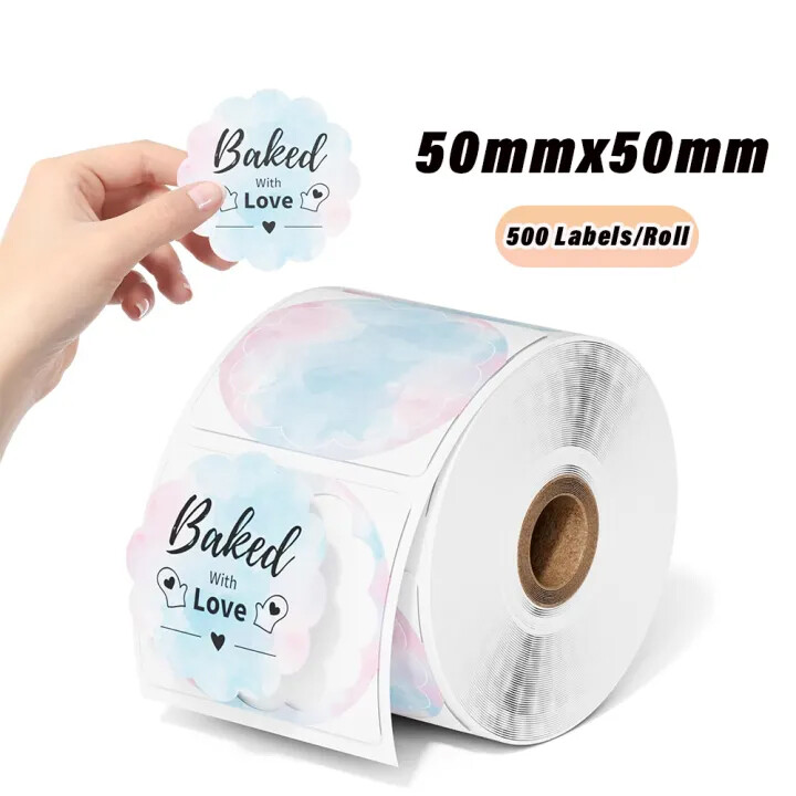 2″ Direct Thermal Labels Holographic Self-Adhesive For Logo X-max Card Sticker