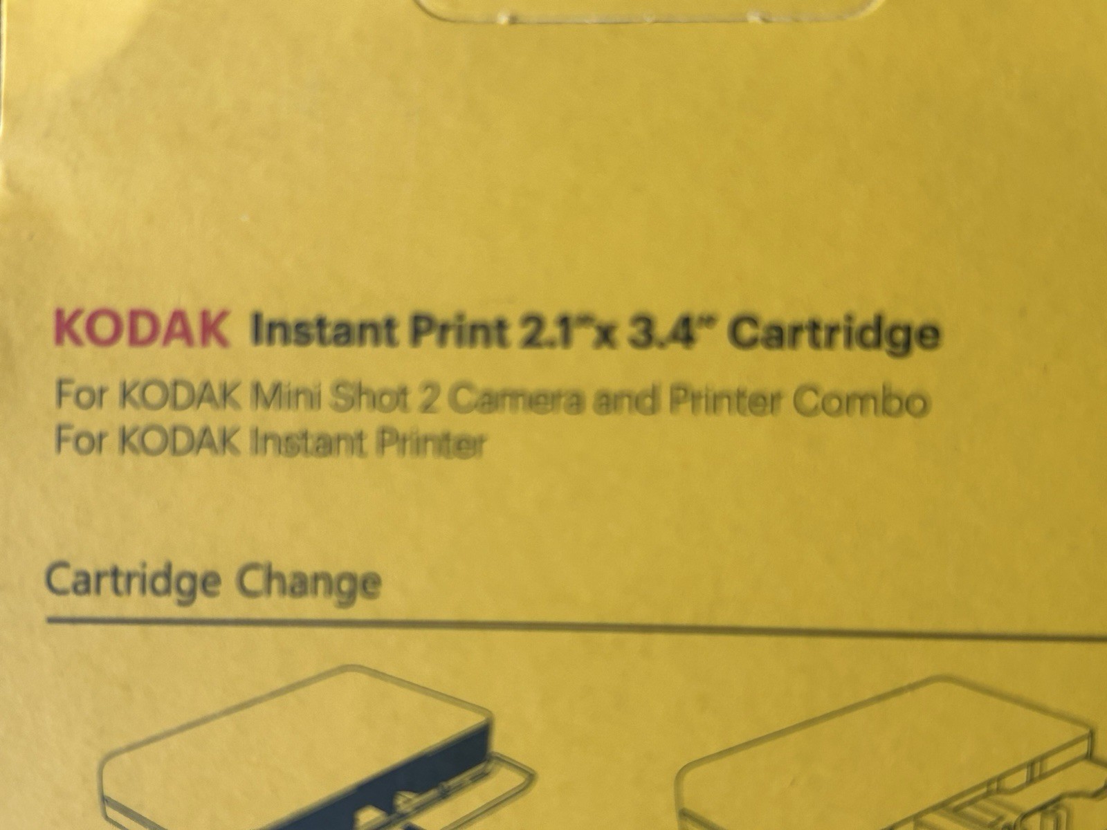 (2) Kodak Instant Print 2.1 X 3.4 Cartridge Ribbon Paper ICRG-230 Total 60 Sheet