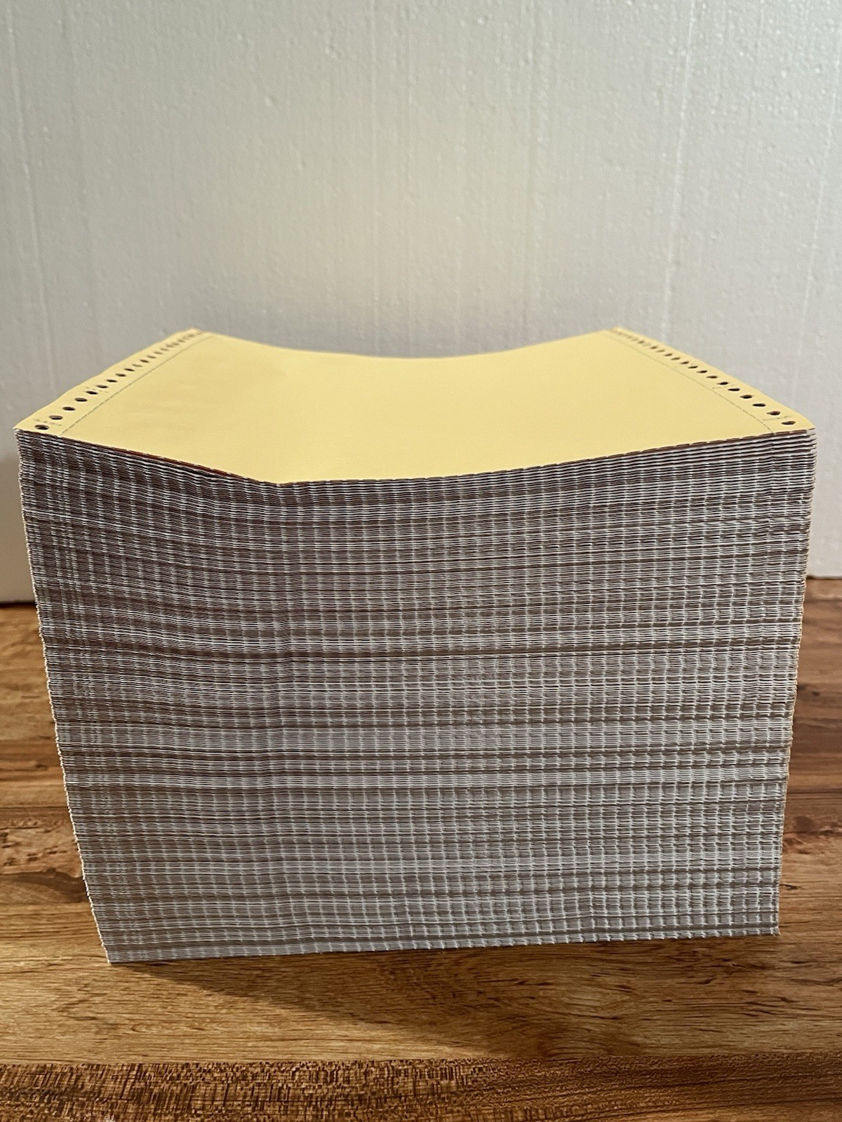 Sparco Dot Matrix Printer Paper 4 Color White/Yellow/Pink/Goldenrod ½” Perfs
