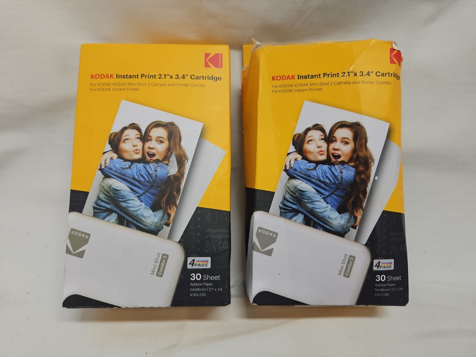 Kodak Camera Replacement Cartridge For Minishot 2. 2.1″ x 3.4″ 30 Sheet Lot Of 2