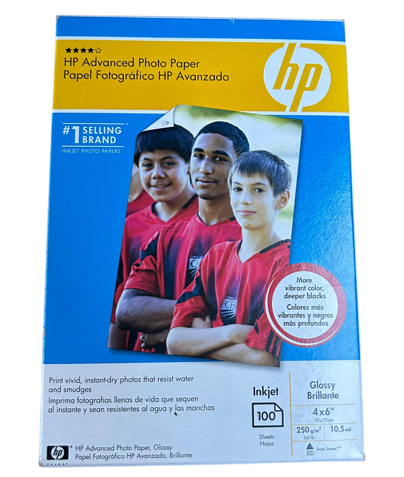 HP Advanced Photo Paper 4”x6” Glossy 100 Sheets Use with Ink Jet NOS