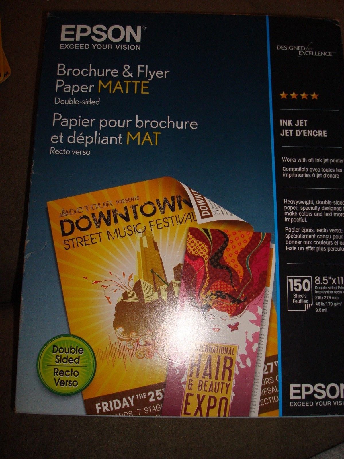 EPSON BROCHURE AND FLYER PAPER MATTE 8.5″ X 11″
