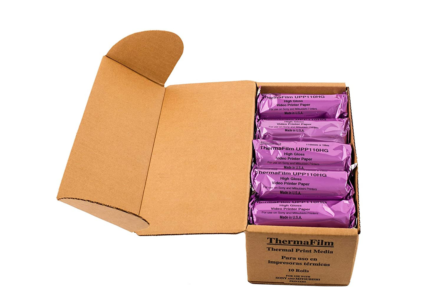 Sony Compatible UPP-110HG High Gloss 10 Rolls Ultrasound Paper Film Media 110mm