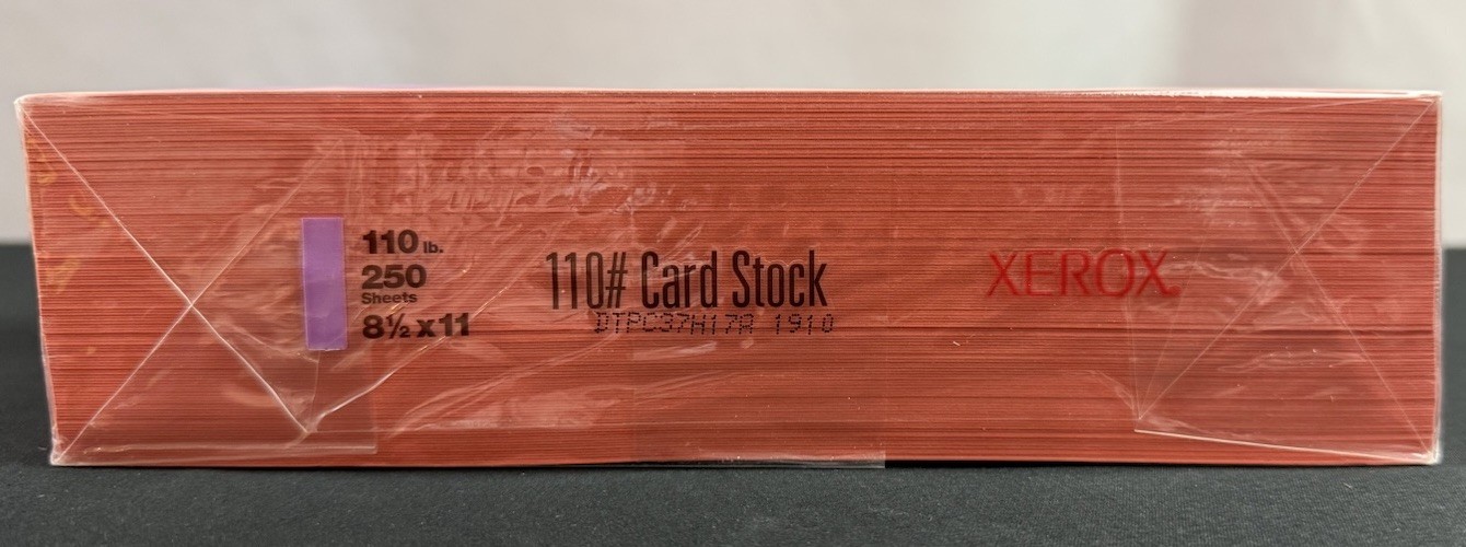 Xerox 110# Card Stock Salmon Copy Printer Paper 250 Sheets 8 1/2″ × 11″