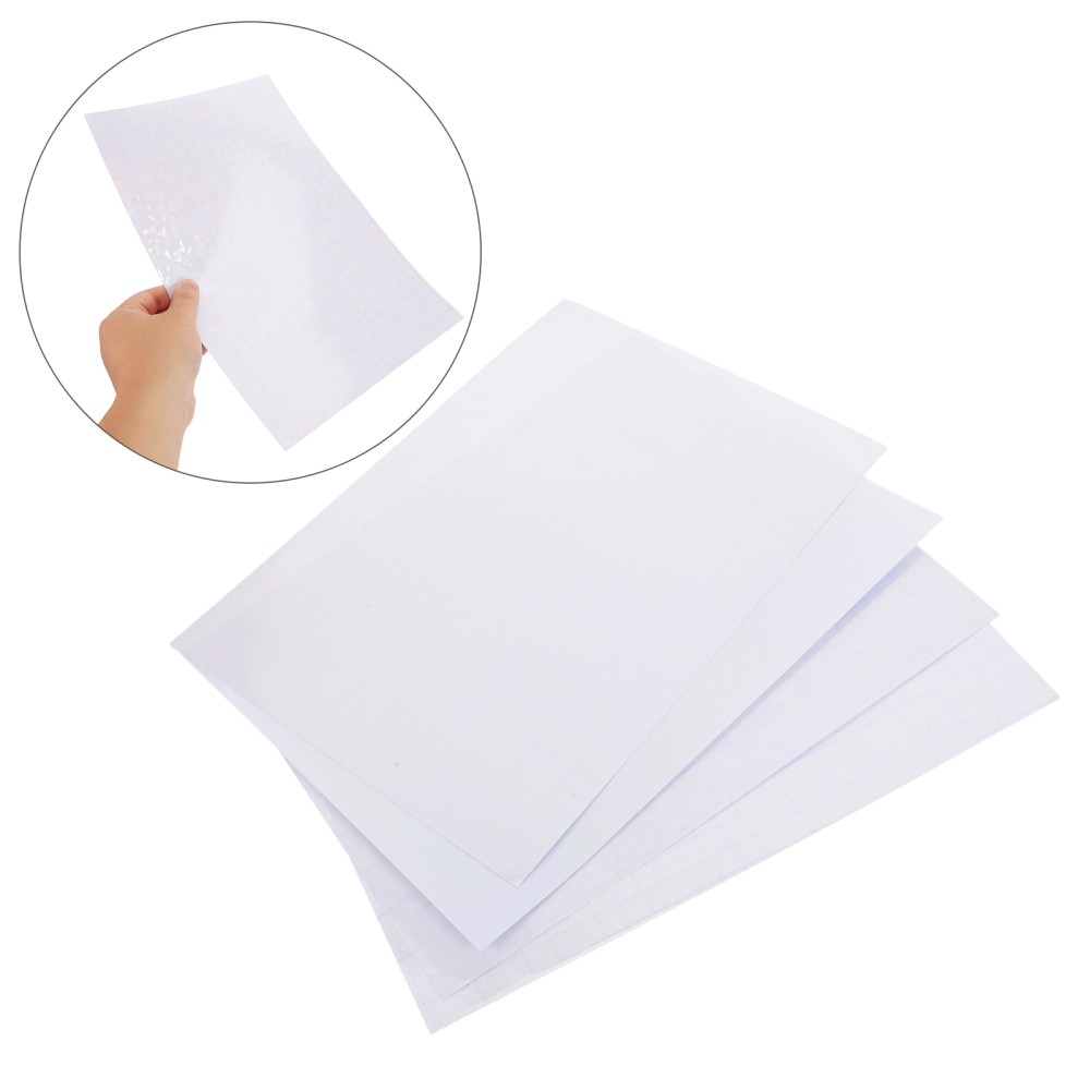 40 Sheets Holographic Laser Stickers Laminate Bulk Adhesive Film