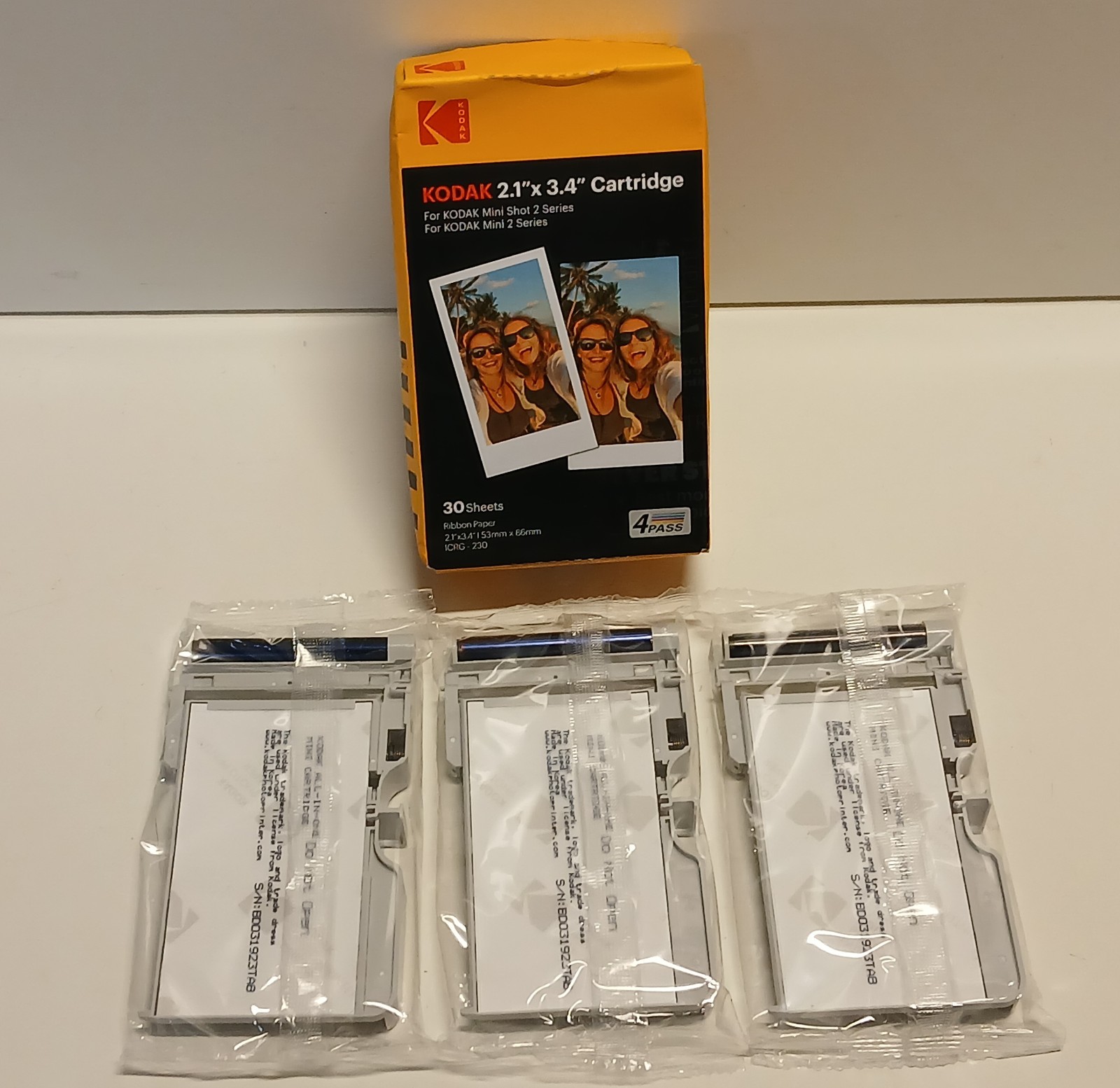 Kodak Cartridge 2.1 X 3.4 30 Sheets For Kodak Mini Shot 2 Series READ DESCRIPT