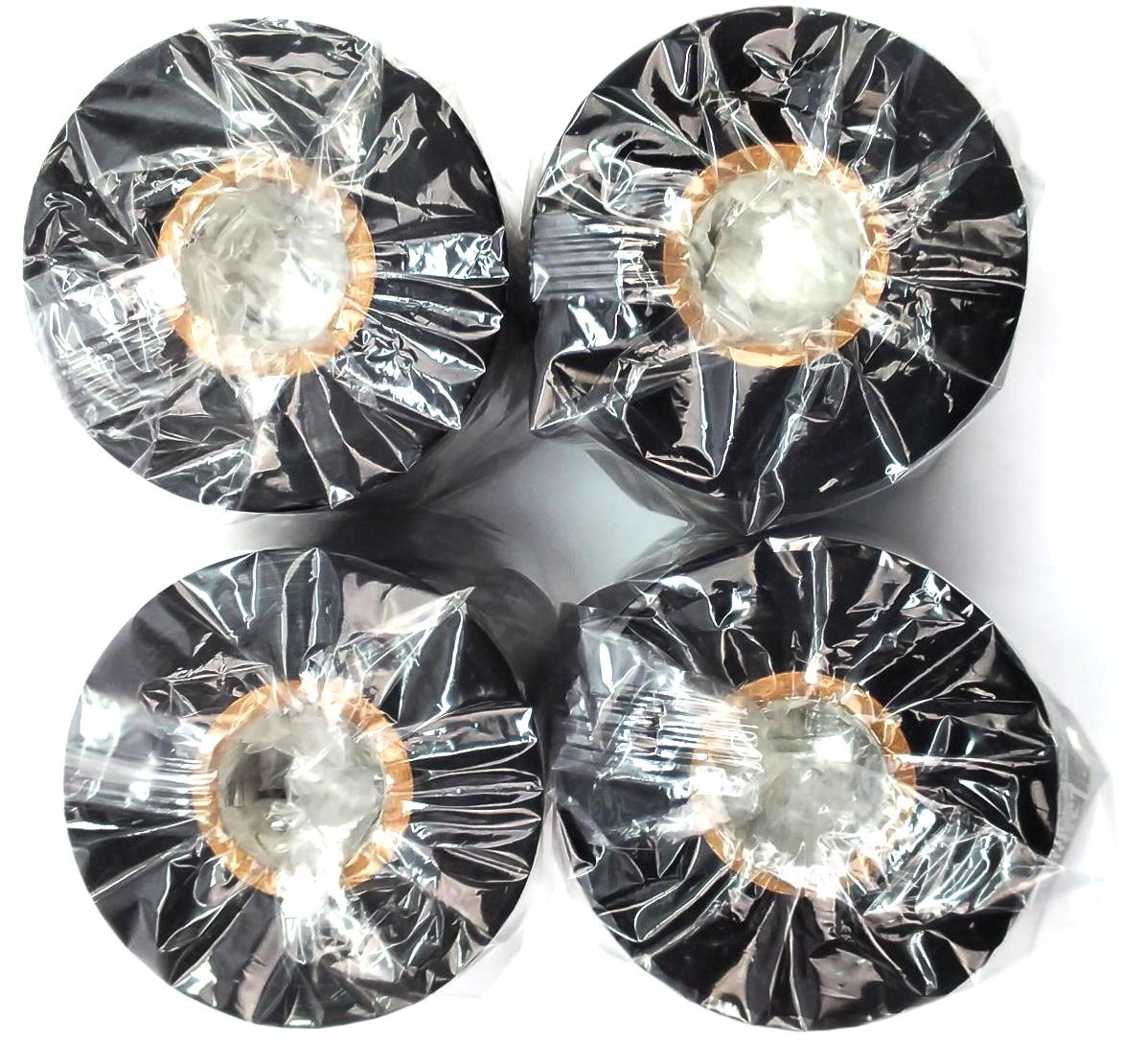 Zebra Wax Ribbons 80mm x 450m 2100 Series 02100BK08045 Black Genuine – 4 Rolls