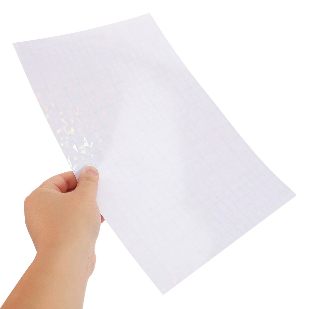 40 Sheets Holographic Stickers Adhesive Film Cold Laminated