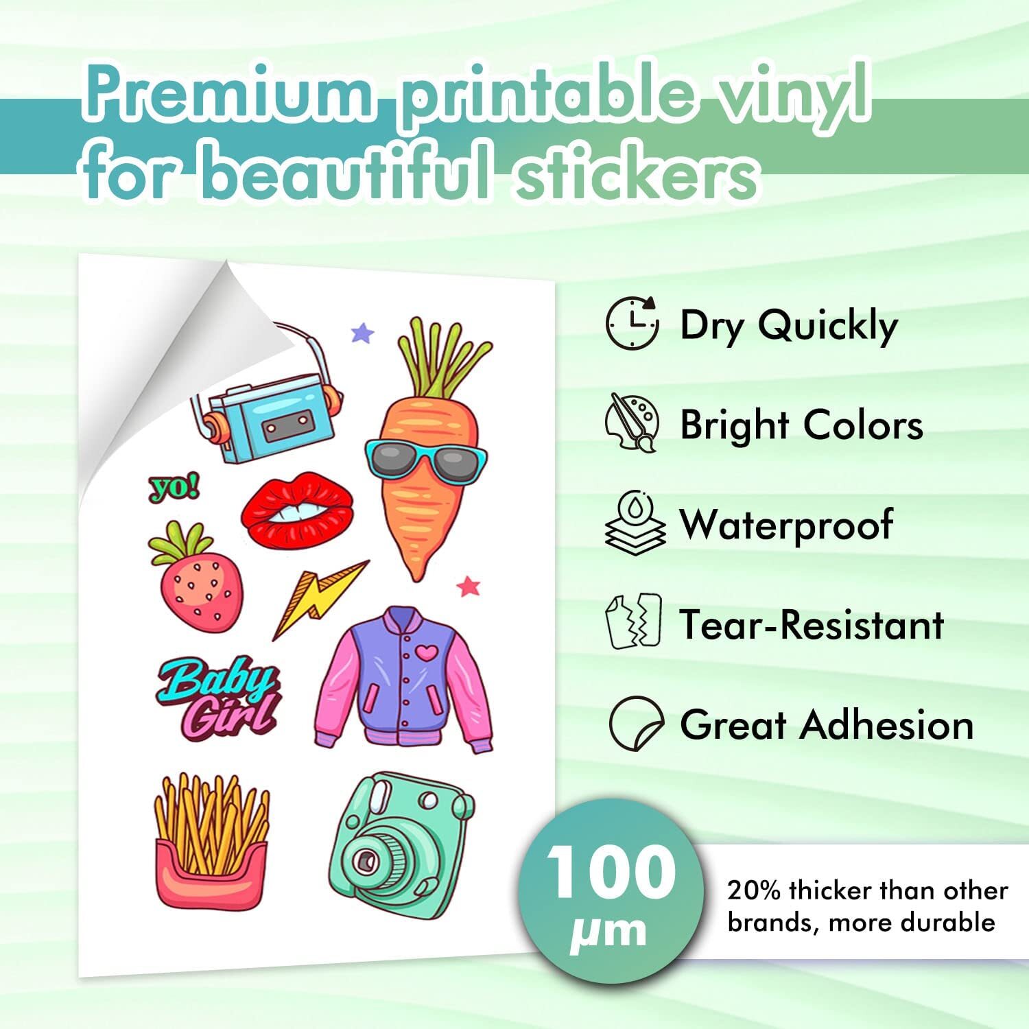 Lot Koala Printable Vinyl Sticker Paper Waterproof White 8.5×11 / 11×17 20-50PK