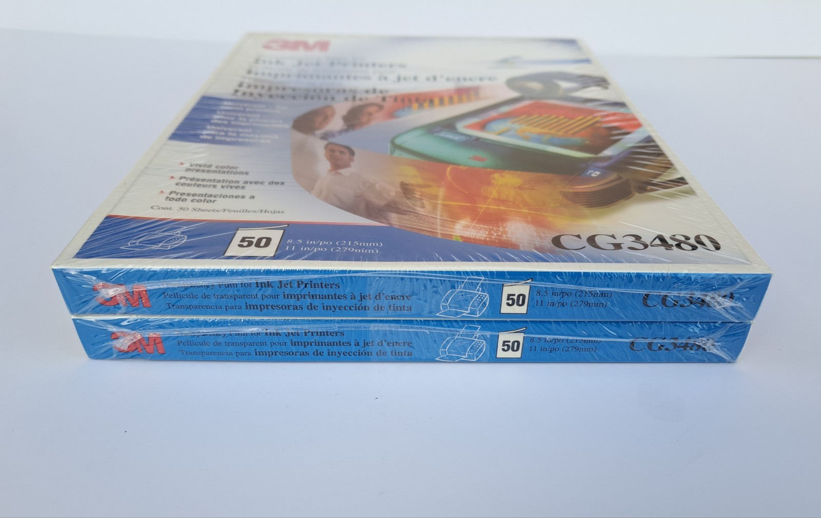 Lot Of 2 3M Transparency Film Ink Jet Printers 50 Sheets Pack CG3480 BIN97