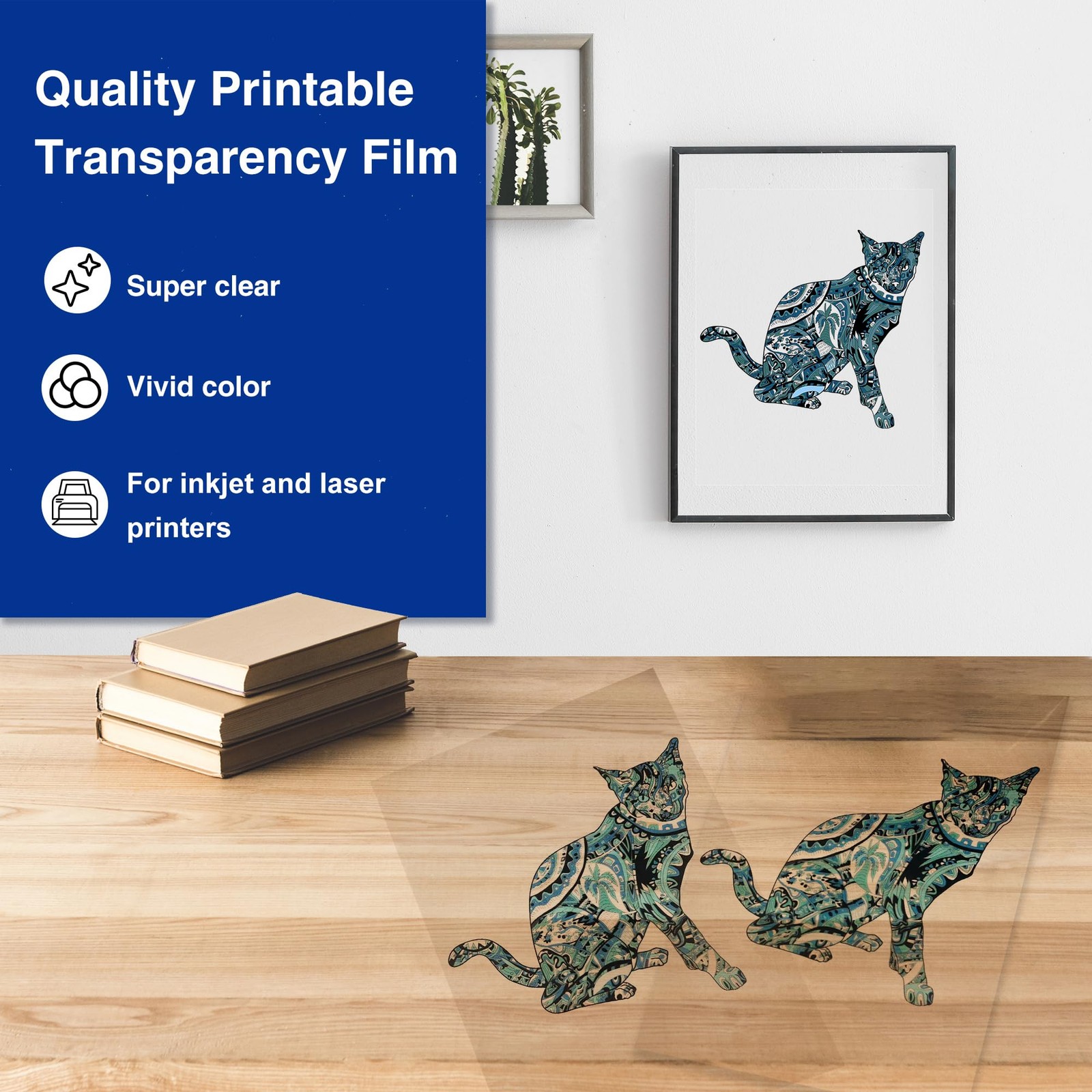8.5X14 Printable Transparency Sheets, 4mil Clear Overhead Projector Film for …