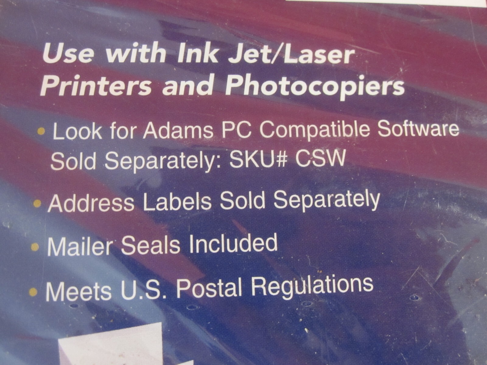 2 Boxes NEW Vintage Adams Desktop Publishing Campaign Tri-Fold Self Mailers