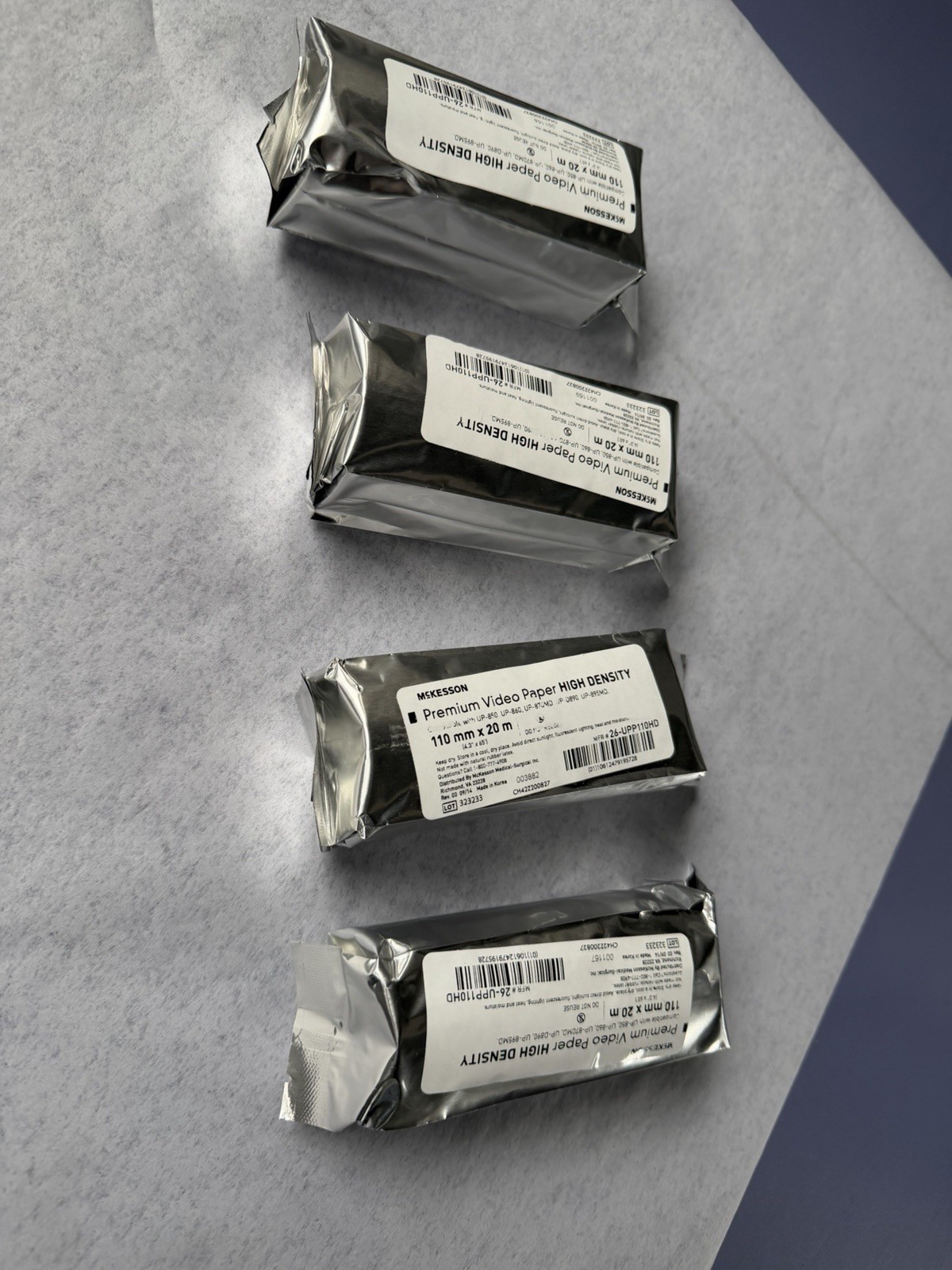 McKesson Premium Video Paper – High Density 110 mm X 20 m Sealed Roll 26UPP110HD