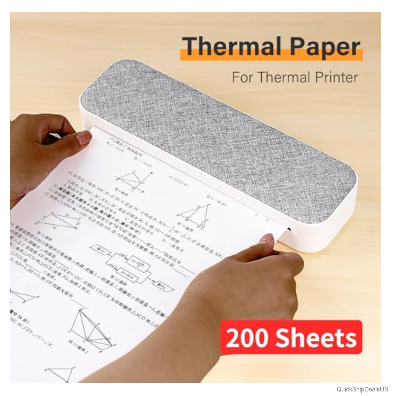 Thermal Printer Paper 200 Sheets 8.26 x 11.69 BPA Free Continuous Letter Size