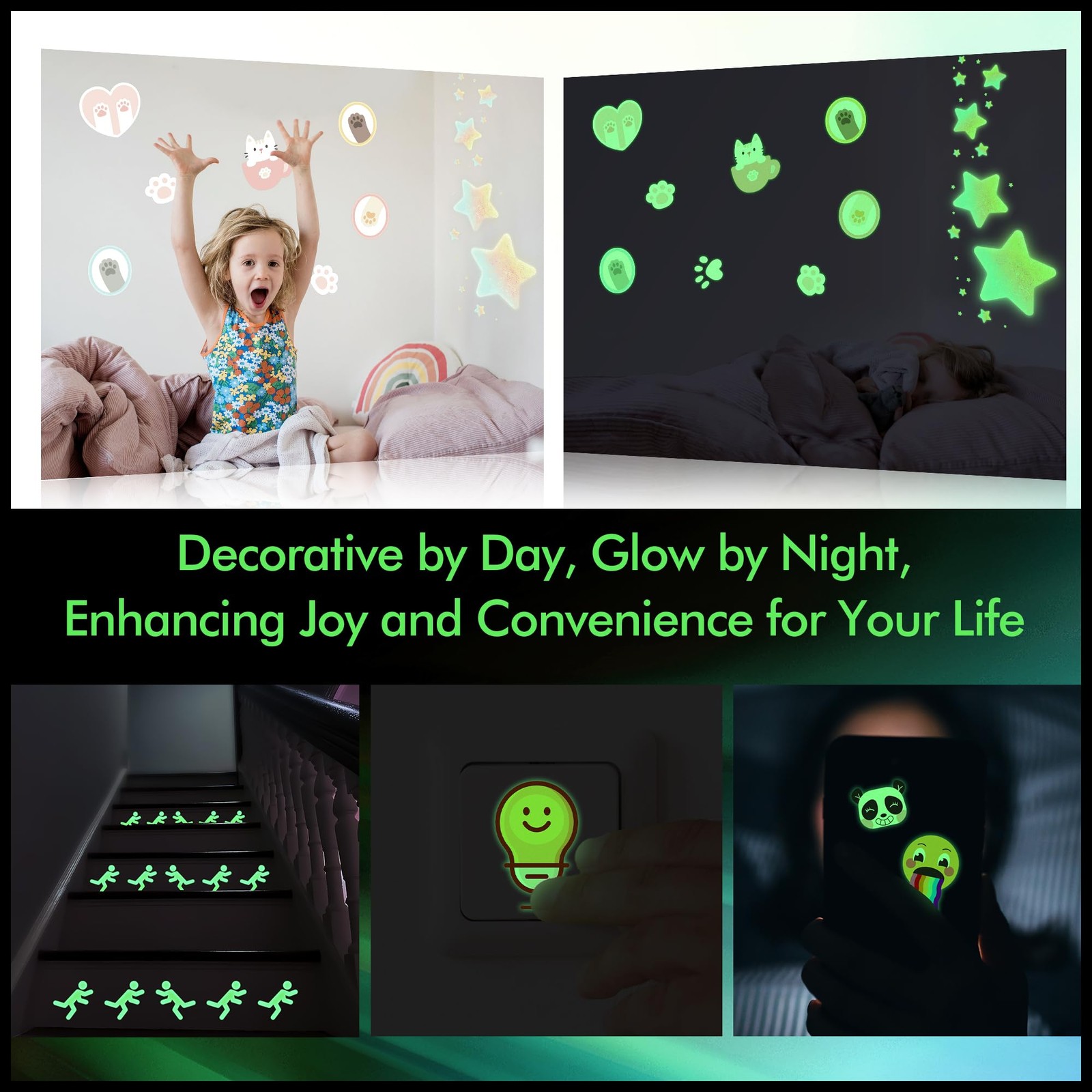 Glow in The Dark Printable Vinyl Sticker Paper for Inkjet Printers, Waterproo…