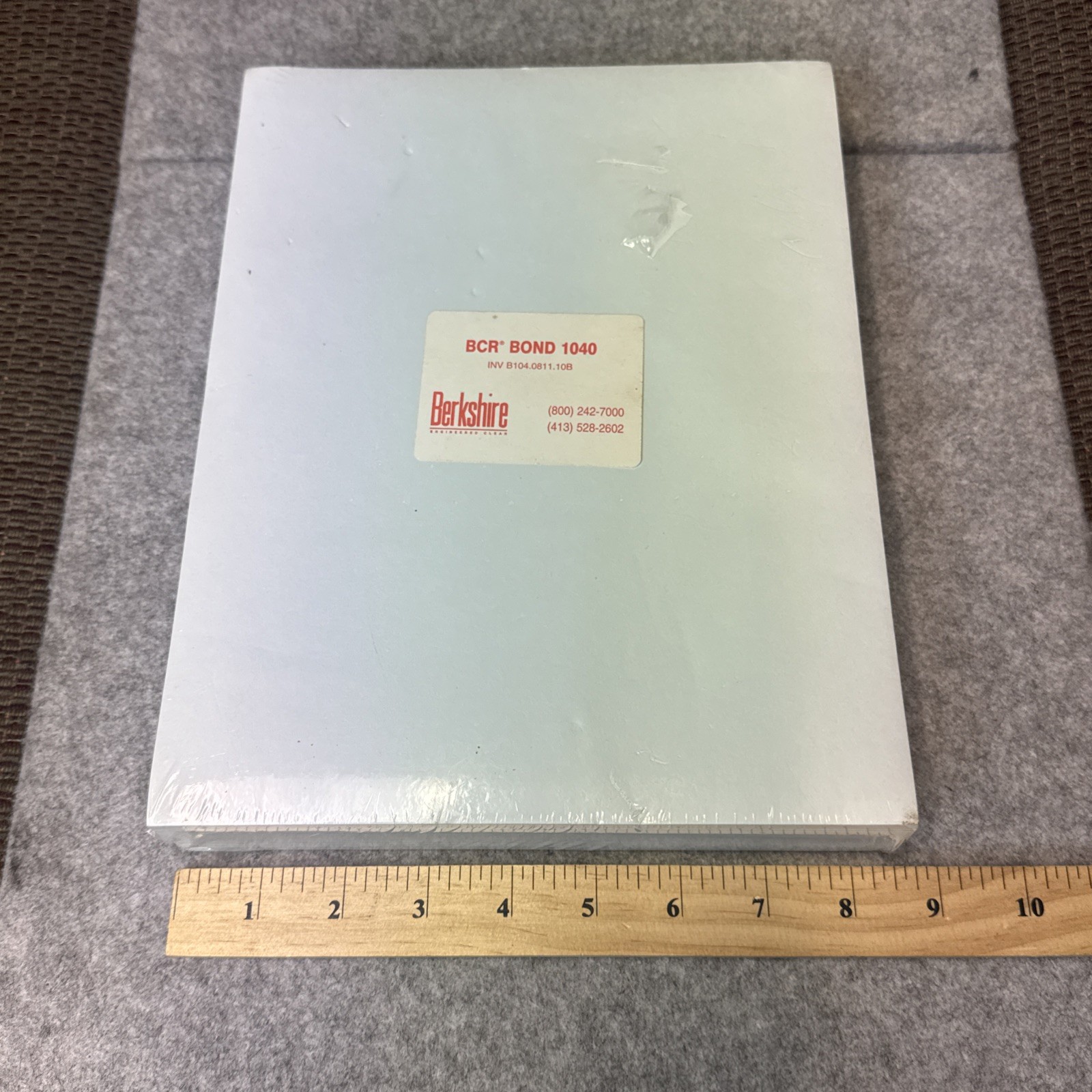 BERKSHIRE BCR Bond 1040 White Cleanroom Paper 8.5” x 11” 250/Pk B104.0811.10B