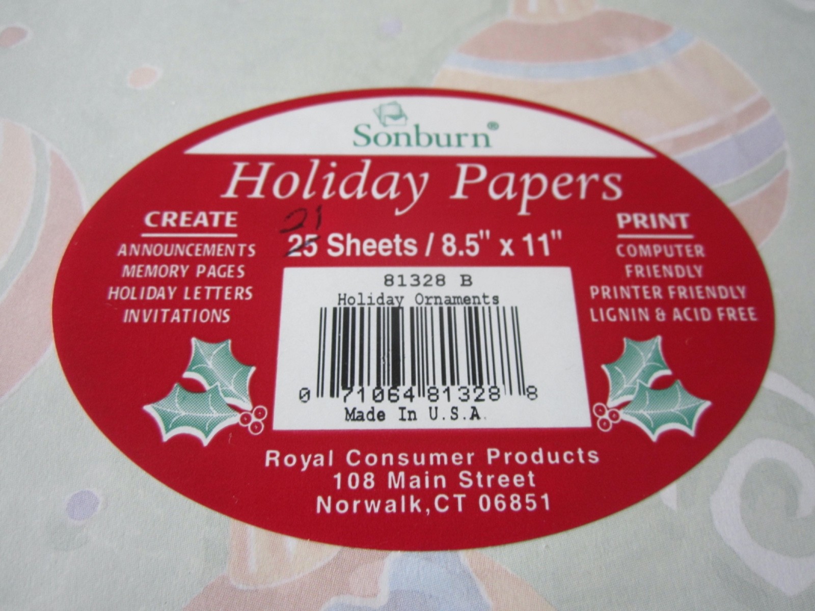 OPEN PACKS OF HOLIDAY PRINTING SHEETS – 56 TOTAL – GREAT FOR HOLIDAY LETTERS!