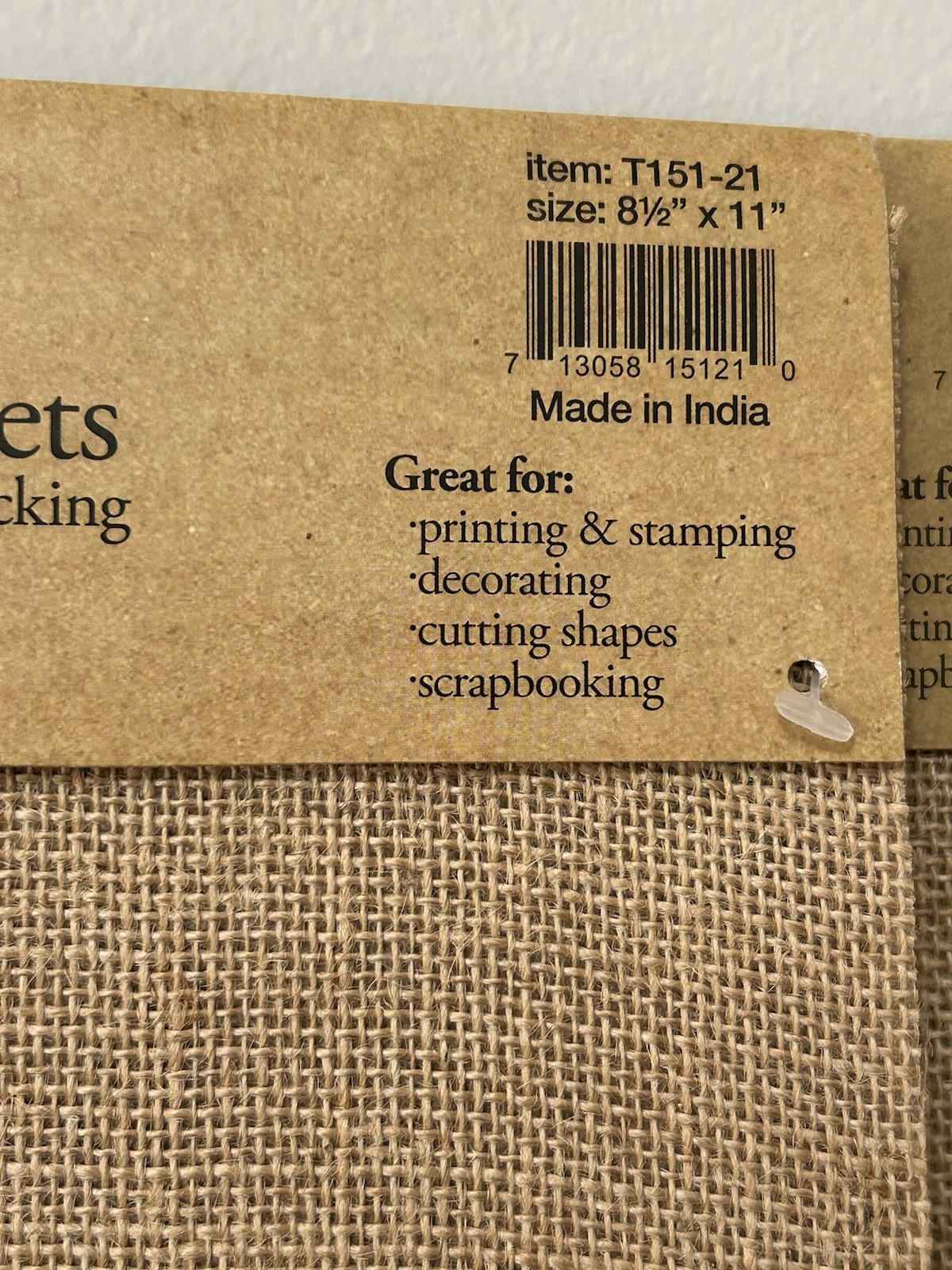 Printable Burlap Sheets 14 Burlap Crafts 8.5 X 11 Burlap Sign 13-Natural 1-White
