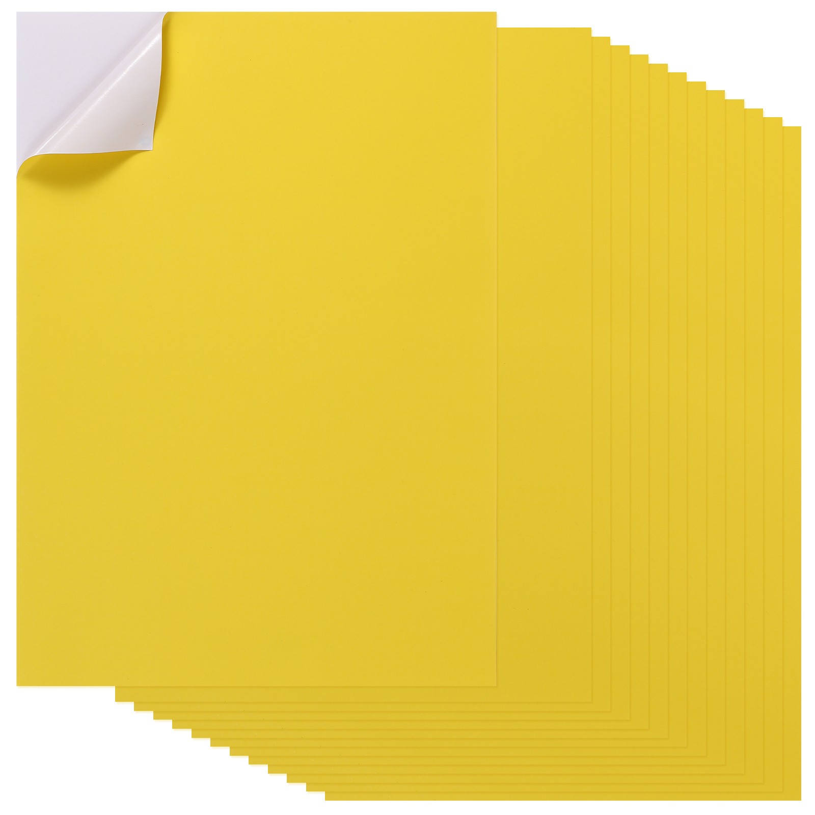 20 sheets of stickers A4 for labels, yellow, 20 pcs