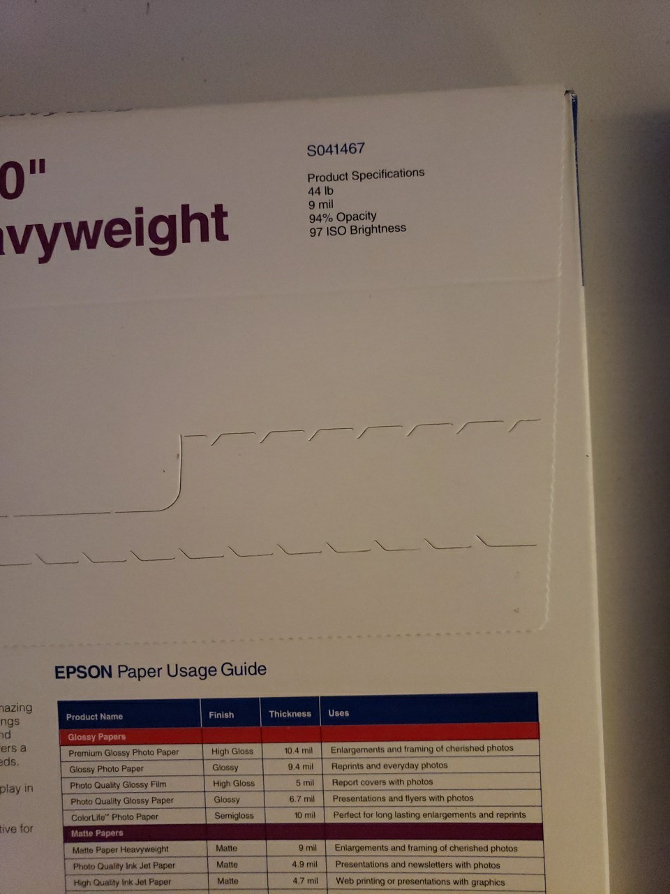 Lot Of 2 Epson Matte Paper (2) Packs 50 Sheets 8.5″ x 11″ New Sealed Ships Fast