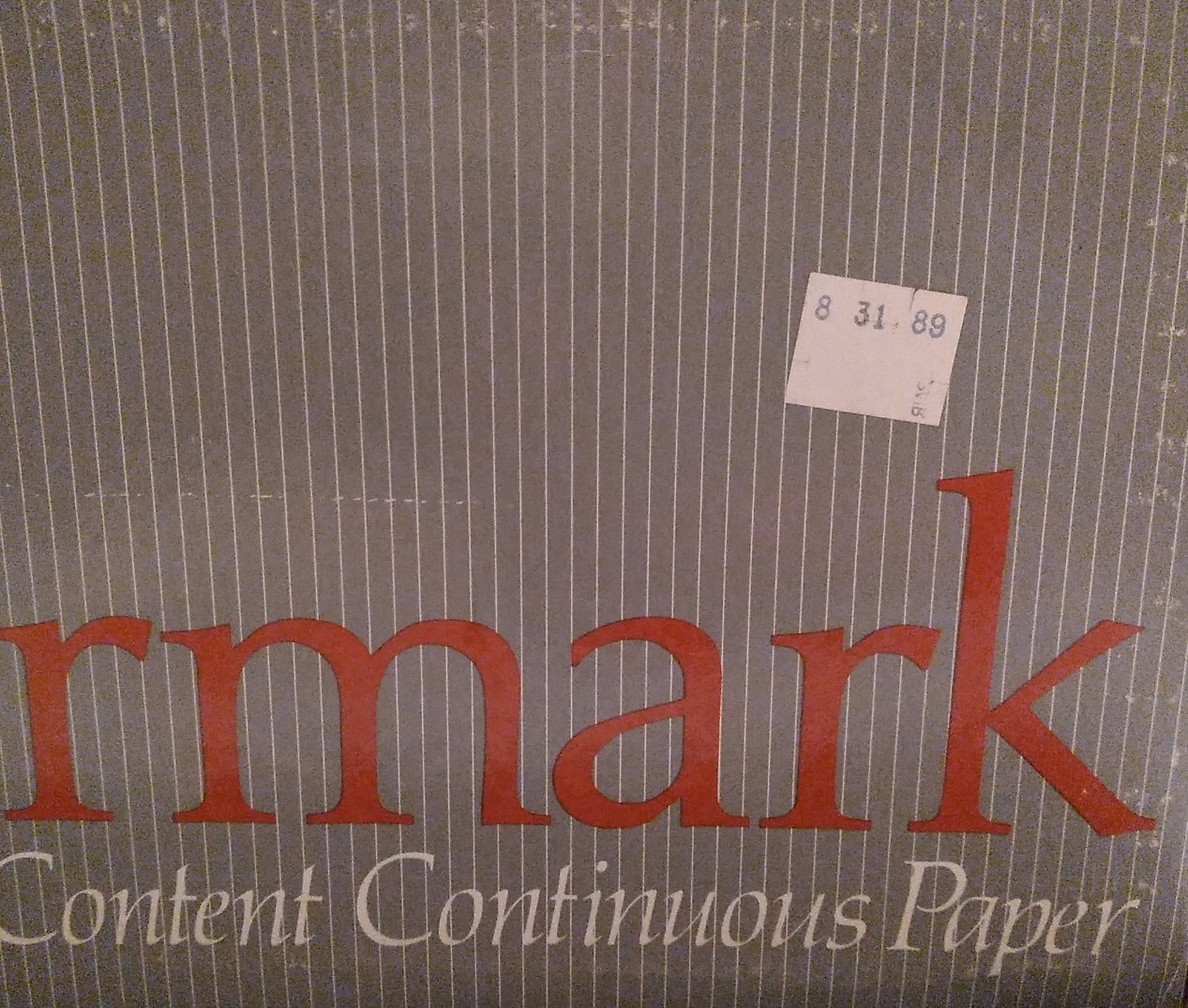 Continuous Dot Matrix Vintage Watermark Printer Paper 25 Sheets Ivory 8.5 x 11
