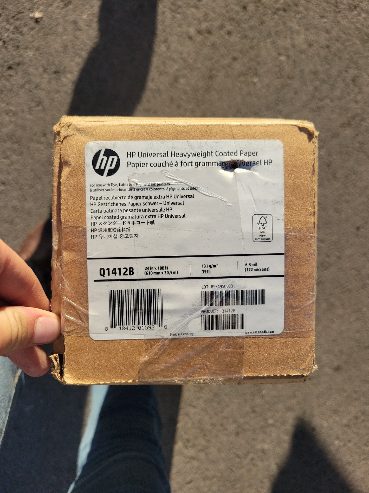Genuine HP Universal Heavyweight Coated Paper Q1412B